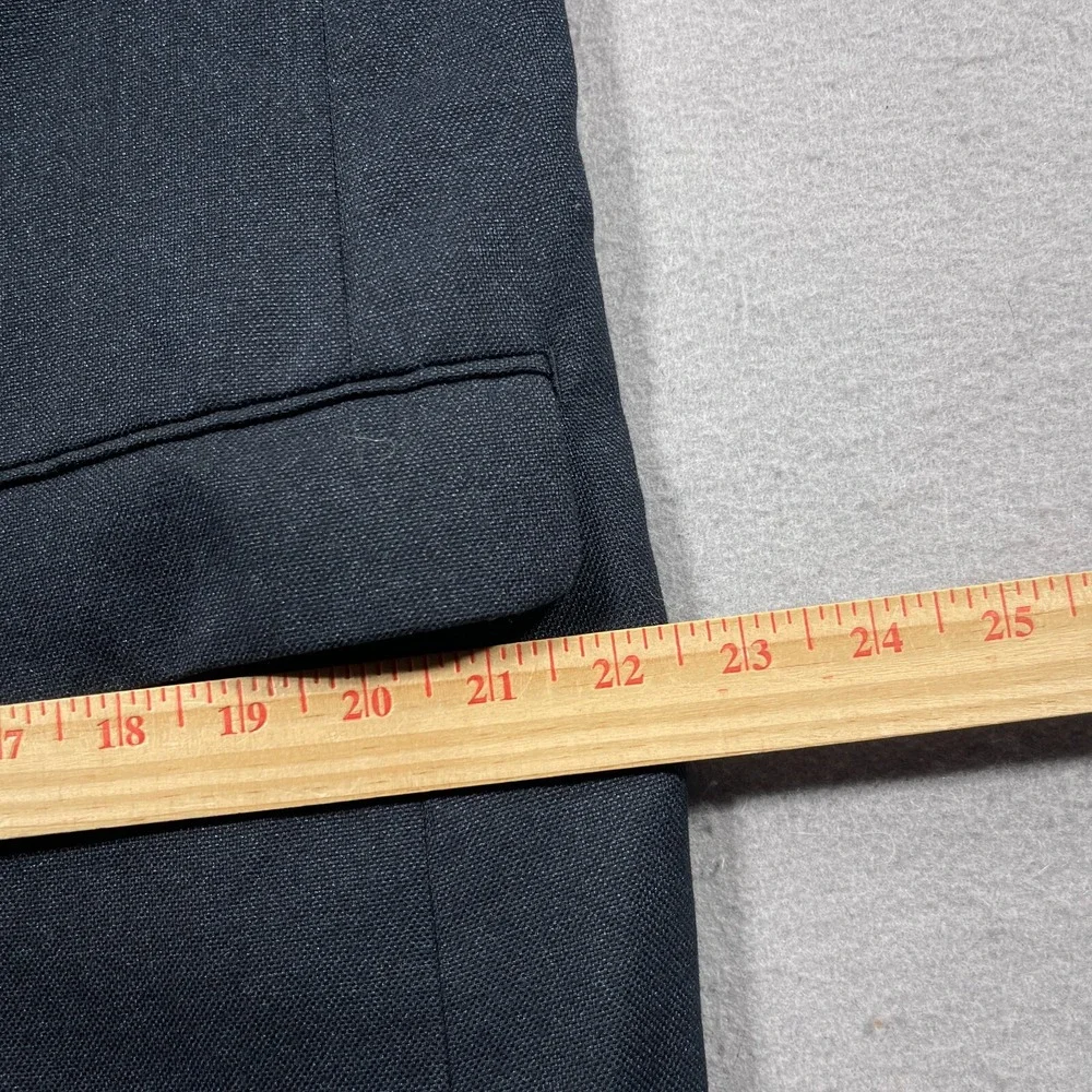John Varvatos Blazer Men 46 Regular Tailored Fit Navy Blue Jacket Quiet‎ Luxury